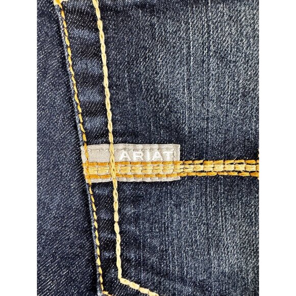 Ariat Rebar Riveter Bootcut Jeans Women's 30S Hallow Mid Rise Stretch Workwear - Picture 9 of 16